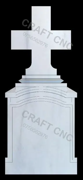 Cruce dreapta cu trepte — model CNC