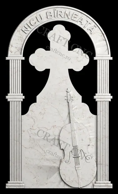 Cruce cu contrabas — model CNC