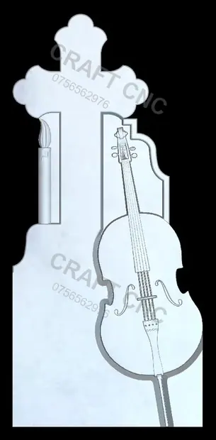 Cruce cu contrabas — model CNC