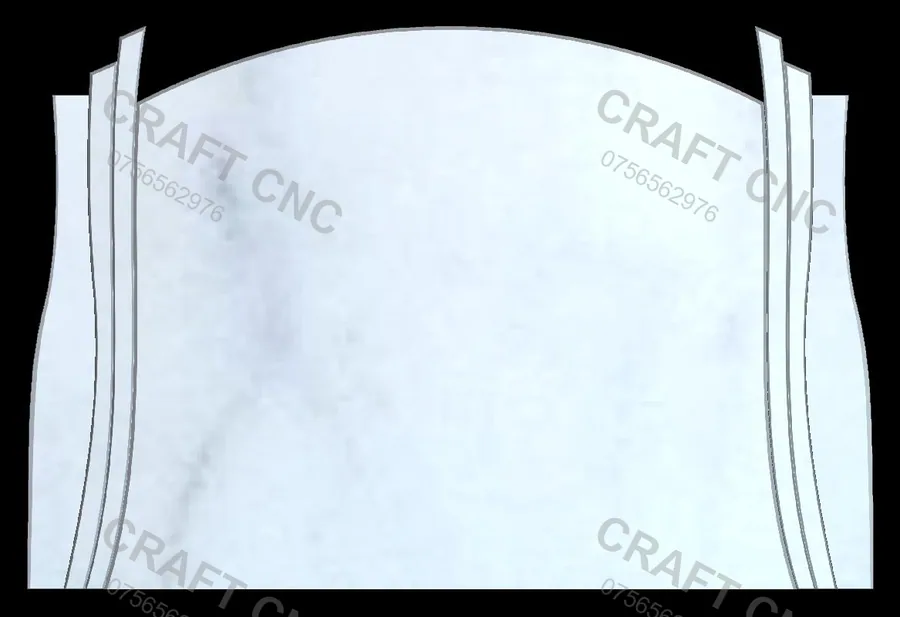 Model dublu cu raze — model CNC 3D pentru marmură și granit