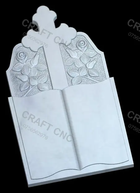 Monument Cruce cu trandafiri și carte — miniatură 3