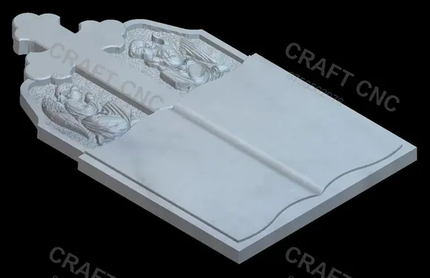 Monument cu carte și îngerași — miniatură 2