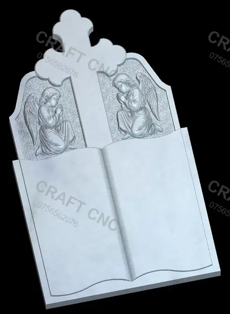 Monument cu carte și îngerași — miniatură 3