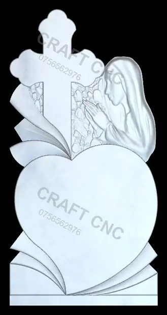 Cruce cu inimă și M. Dl-ui — model CNC