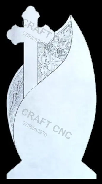 Lacrimă cu trandafir — model CNC