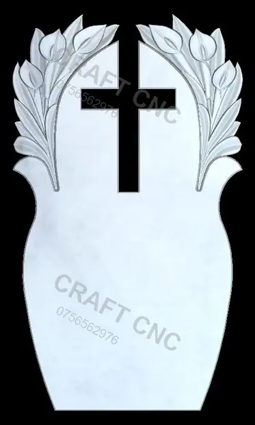 Cruce și crini — model CNC