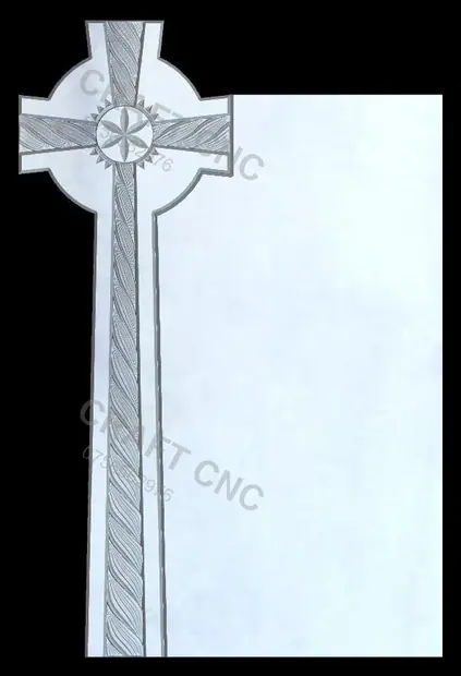 Cruce cerc cu sfoară — model CNC