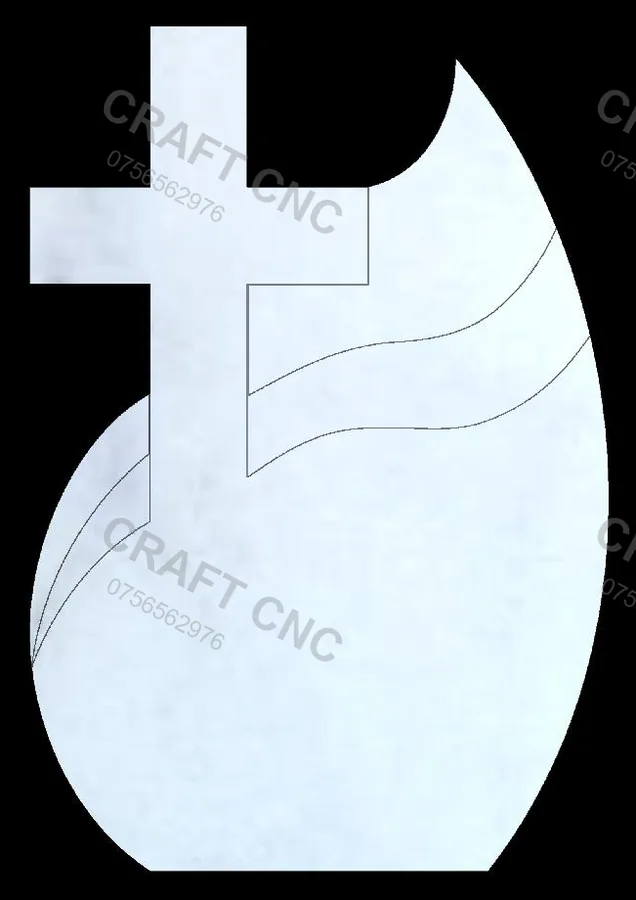 Ou cu cap drept — model CNC 3D pentru marmură și granit