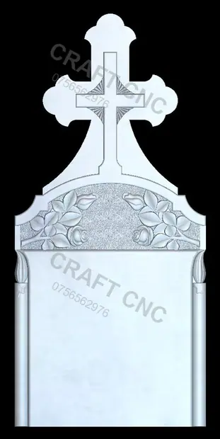Semitrifoi cu trandafiri și lumânări — model CNC