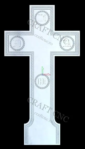 Cruce cu sfoară și NI IIS KA — model CNC