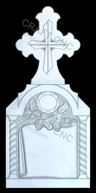 Cruce cu coloane și papirus — model CNC