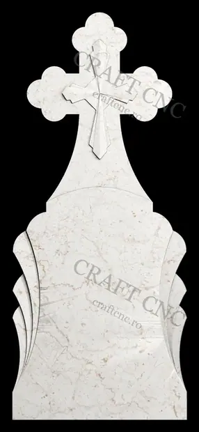 Stele cross - 600x1400x85.mm — model CNC