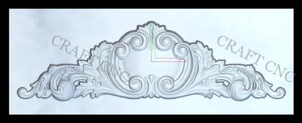Ornament simplu — model CNC