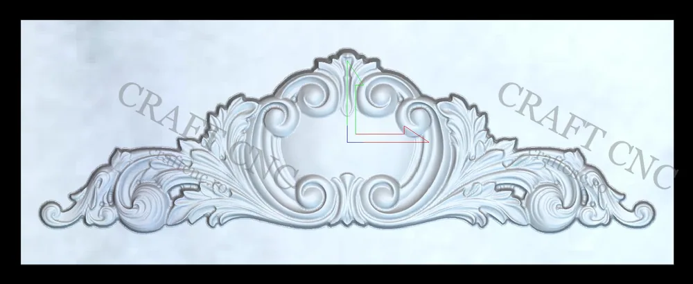 Ornament simplu — model CNC 3D pentru marmură și granit