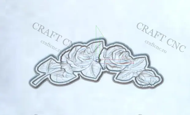 Trandafir — model CNC