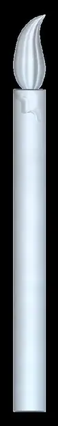 Element lumânare — model CNC