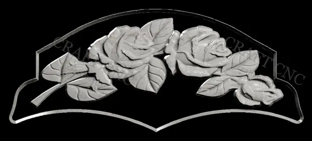 Trandafir — model CNC
