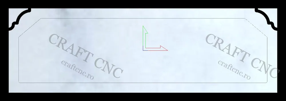 Cruce artistica — model CNC 3D pentru marmură și granit