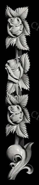 Trandafir — model CNC