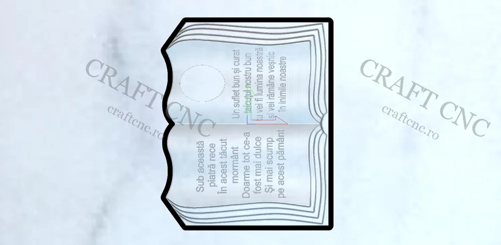 Carte — model CNC 3D pentru marmură și granit
