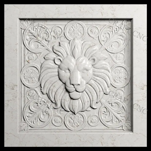 Lion head — model CNC