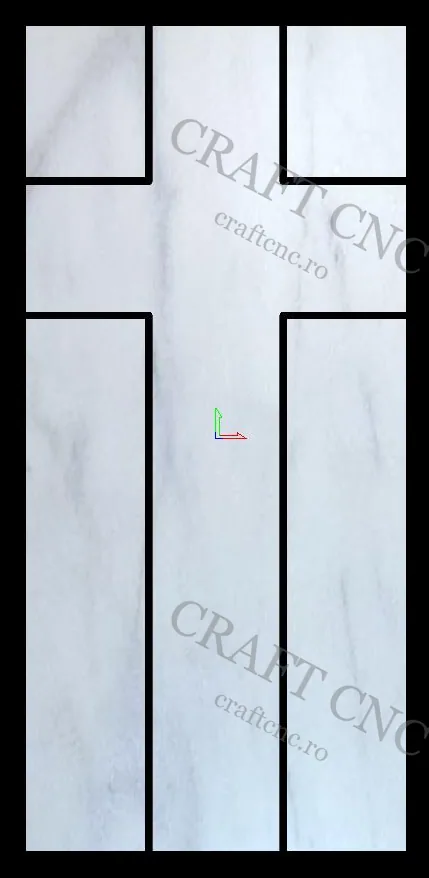 Cruce (troita) — model CNC pentru marmură și granit