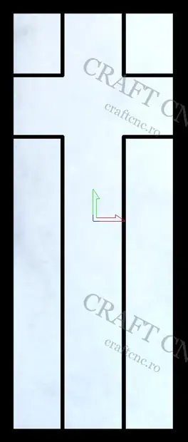 Cruce marmura — model CNC