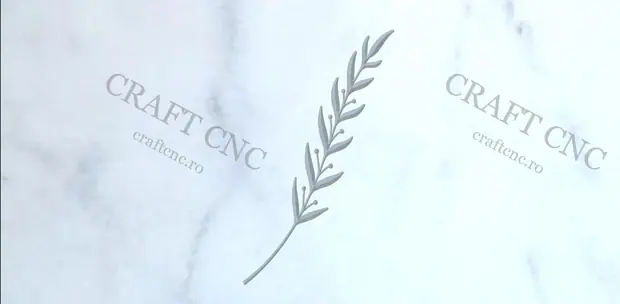 Frunză — model CNC