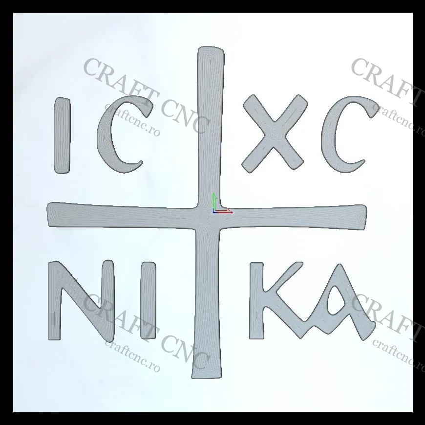 IC XC NI KA — model CNC 3D pentru marmură și granit
