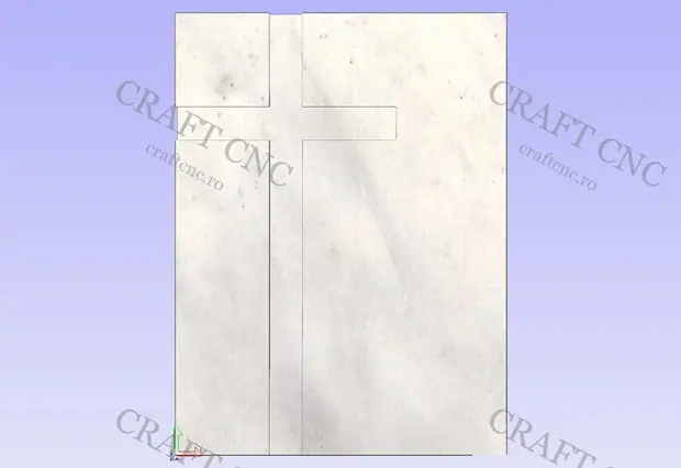 Monument cruce — model CNC