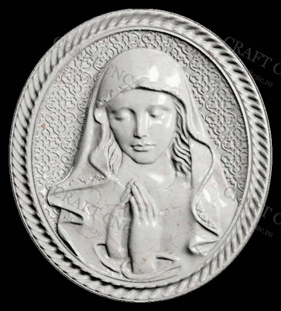 Medalion fecioară — model CNC, Craft CNC