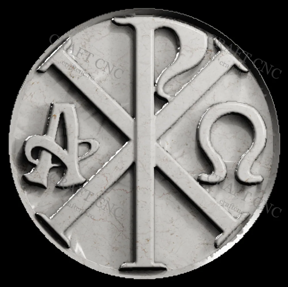 Medalion cruce biserica — model CNC, Craft CNC