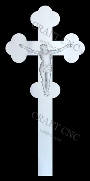 Isus pe cruce — model CNC