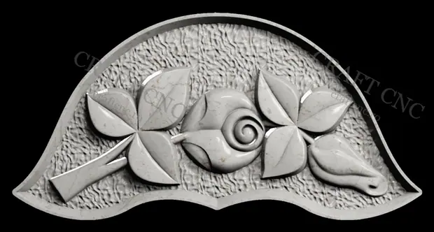 Trandafir — model CNC