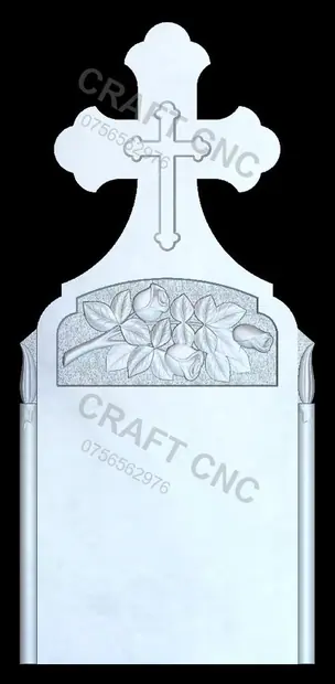 Ortodox cu trandafir și lumânări — model CNC