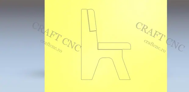 Picior banca — model CNC