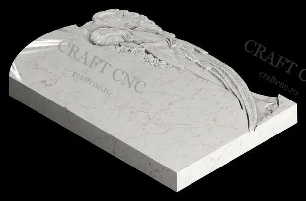 Monument cu înger și flori — miniatură 2