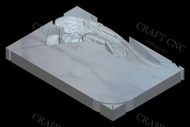 (Dreapta) monument cu înger — miniatură 2