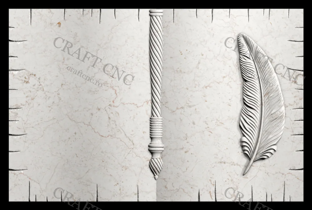 Carte — model CNC 3D pentru marmură și granit