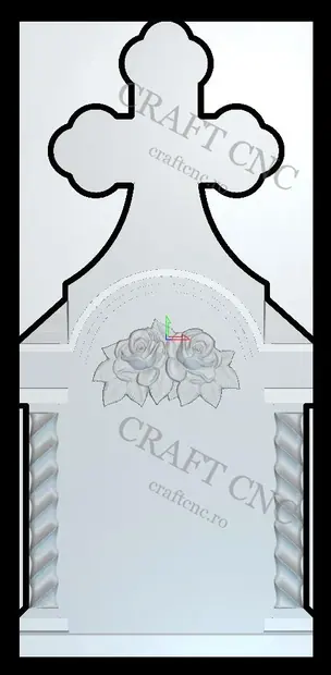 Trandafiri — model CNC