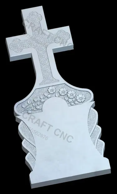 Cruce dreapta cu flori — miniatură 3