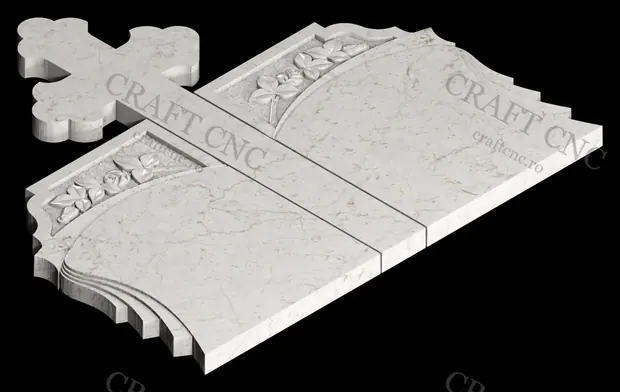 Monument dublu cu raze și trandafiri — miniatură 2