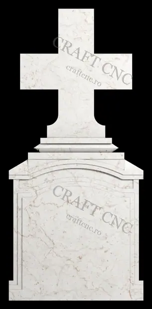 Cruce dreapta cu trepte — model CNC