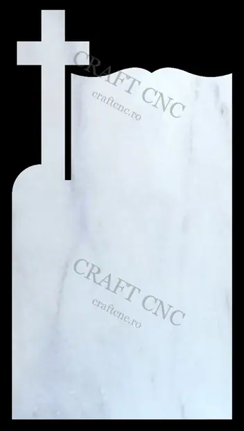 Monument cu cruce si carte — model CNC