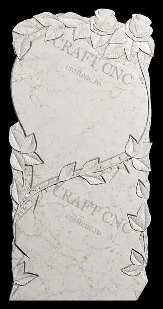 Inima si trandafiri — model CNC