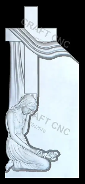 Monument cu maica în genunchi — model CNC