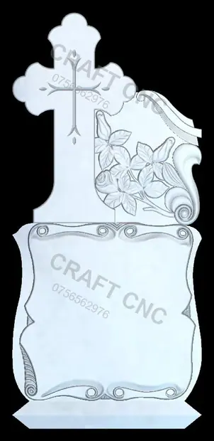 Cruce cu papirus — model CNC